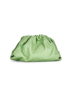 Кожаная ручная сумка Bottega Veneta, зеленый