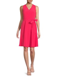 Платье с поясом Calvin Klein, цвет Watermelon