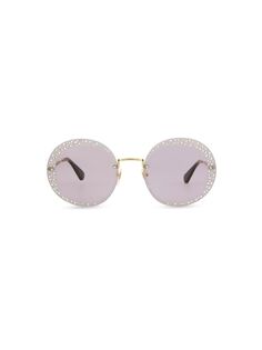 Круглые солнцезащитные очки специальной серии 61 мм Gucci, золото