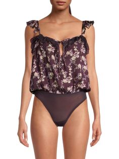 Боди-стринги Take It Away Free People, цвет Chocolate Merlot