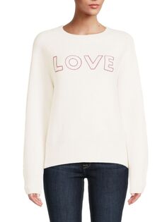 Свитер с круглым вырезом Love Bobeau, цвет White Pink