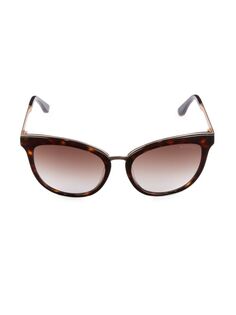 Солнцезащитные очки «кошачий глаз» 56MM Tom Ford, цвет Dark Havana