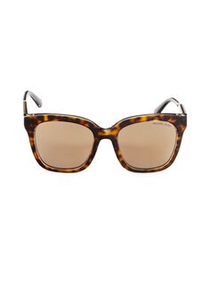 Квадратные солнцезащитные очки 52 мм Michael Kors, цвет Dark Tortoise