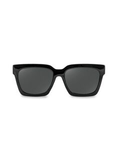 Квадратные солнцезащитные очки 47MM Aqs, черный