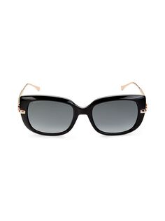 Квадратные солнцезащитные очки 54 мм Jimmy Choo, черный
