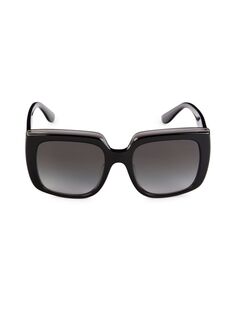 Квадратные солнцезащитные очки 54 мм Dolce&amp;Gabbana, черный