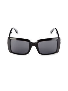 Квадратные солнцезащитные очки 53MM Moncler, черный