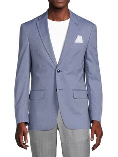 Шерстяное спортивное пальто Modern Fit Tommy Hilfiger, синий