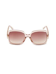 Квадратные солнцезащитные очки Sammi 58MM Jimmy Choo, цвет Light Pink