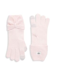 Луковые технические перчатки Ugg, цвет Light Pink