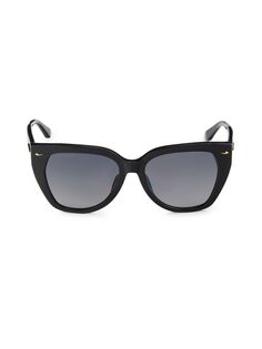 Солнцезащитные очки «кошачий глаз» 55 мм Longines, черный