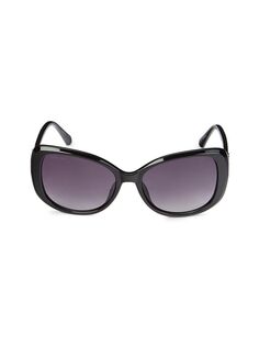 Солнцезащитные очки «кошачий глаз» 55 мм Swarovski, черный