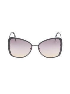 Солнцезащитные очки «кошачий глаз» 58MM Emilio Pucci, черный