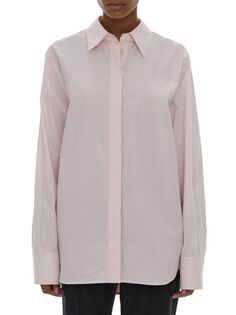 Рубашка из смесового хлопка Helmut Lang, цвет Lucid Pink