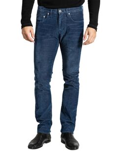Вельветовые джинсы узкого кроя Barfly с бакенбардами Stitch&apos;S Jeans, цвет Lyon Blue