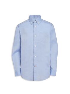 Однотонная оксфордская рубашка для мальчика Tommy Hilfiger, цвет Medium Blue