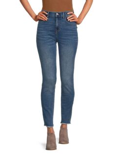 Укороченные джинсы скинни Halle с высокой посадкой True Religion, цвет Medium Blue