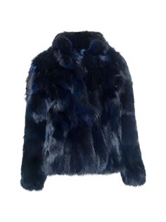 Куртка из овчины классического кроя Made For Generations Toscana Wolfie Furs, темно-синий