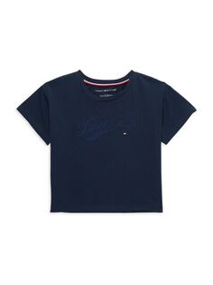 Свободная футболка для мальчика Tommy Hilfiger, темно-синий
