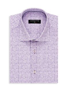 Классическая рубашка с пейсли Masutto, фиолетовый
