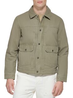 Джинсовая куртка в стиле милитари Levi&apos;S, цвет Olive Levis