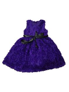 Текстурированное расклешенное платье для маленьких девочек и девочек Joe-Ella, фиолетовый