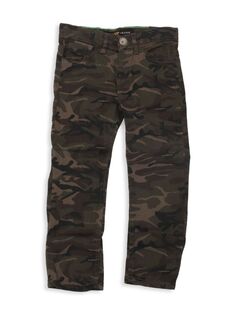 Узкие джинсы Little Boy&apos;s Flex с камуфляжным принтом X Ray, цвет Olive Camo