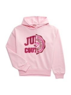 Толстовка с логотипом для маленьких девочек и девочек Juicy Couture, цвет Orchid Pink