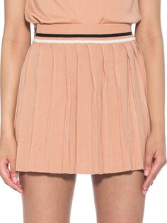 Плиссированная теннисная юбка Serena Alexia Admor, цвет Almond