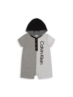 Комбинезон с капюшоном и логотипом для маленьких мальчиков Calvin Klein, цвет Assorted