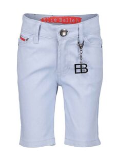 Джинсовые шорты с эффектом потертости Elie Balleh, цвет Baby Blue