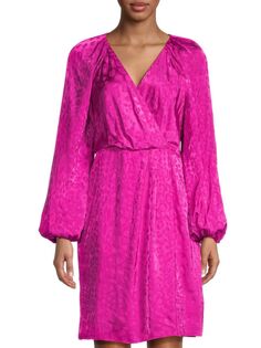 Жаккардовое платье миди Nixi Ungaro, цвет Pink Tulip