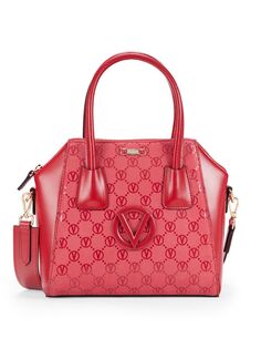 Кожаная сумка через плечо Mimi с монограммой Mario Valentino, цвет Tango Red