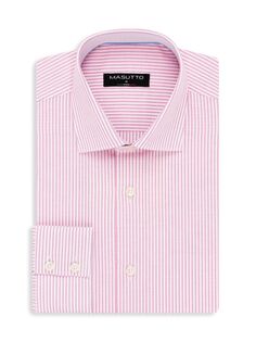 Классическая рубашка в полоску Adel классического кроя Masutto, розовый