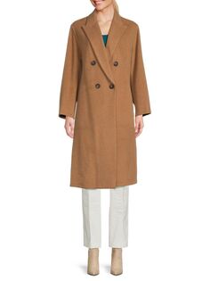 Пальто из переработанной шерсти Vince, цвет Oak