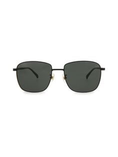 Квадратные солнцезащитные очки 58MM Dunhill, цвет Black Gold