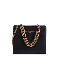 Мини-сумка через плечо Maybelle с цепочкой Karl Lagerfeld Paris, цвет Black Gold