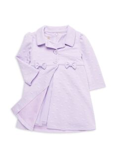 Комплект из двух предметов: платье и пальто для маленькой девочки Purple Rose, цвет Color