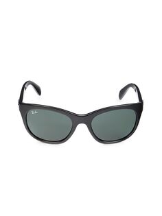 Солнцезащитные очки «кошачий глаз» 56MM Ray-Ban, черный