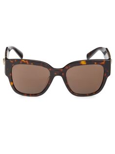 Квадратные солнцезащитные очки 24 мм Versace, коричневый