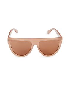 Овальные солнцезащитные очки 55MM Marc Jacobs, коричневый