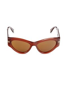 Солнцезащитные очки «кошачий глаз» 53MM Marc Jacobs, коричневый