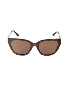 Прямоугольные солнцезащитные очки 54MM Michael Kors, цвет Dark Tortoise