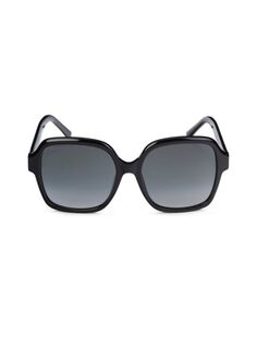 Квадратные солнцезащитные очки 55 мм Jimmy Choo, черный