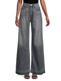 Свободные широкие джинсы Jodie с высокой посадкой Hudson, цвет Destructed