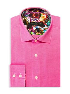 Классическая рубашка Valencia классического кроя Masutto, розовый