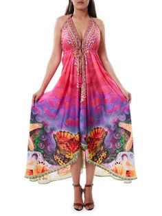 Платье с воротником-халтер и принтом Ranee&apos;S, цвет Pink Multi Ranee's