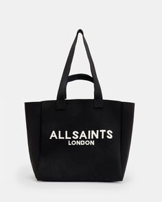 Вязаная большая сумка с логотипом Izzy AllSaints, черный