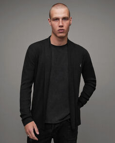 Открытый кардиган Mode Merino AllSaints, черный