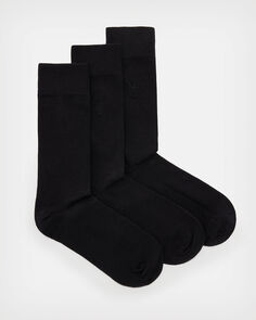 Набор носков Adan Ramskull, 3 шт AllSaints, черный/черный/черный